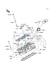 NINJA_ZX-6R ZX636C6F FR GB XX (EU ME A(FRICA) drawing Cylinder Head