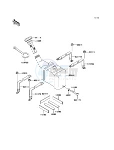 JET SKI 900 STX JT900-E2 FR drawing Oil Tank