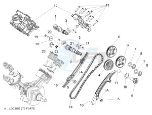 SHIVER 900 E4 ABS NAVI (NAFTA) drawing Rear cylinder timing system