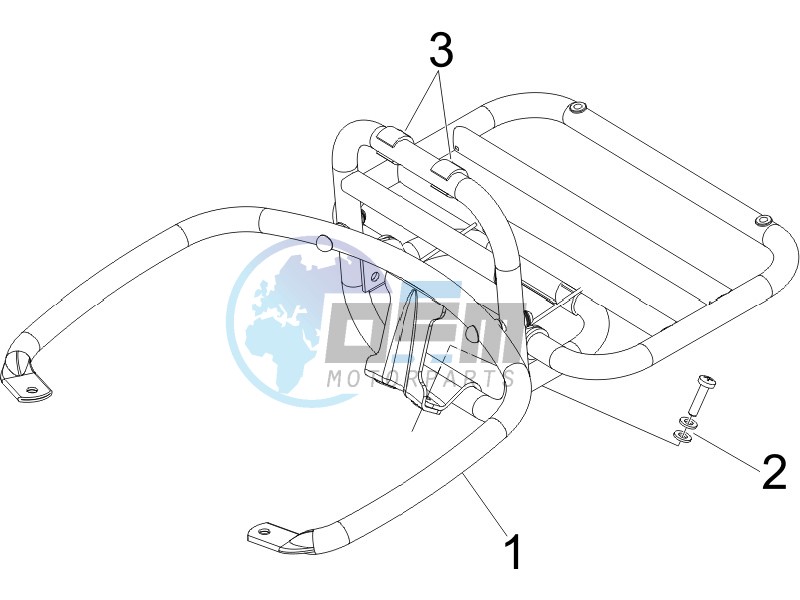 Rear luggage rack