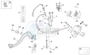 RXV 450-550 Street Legal drawing Rear brake system