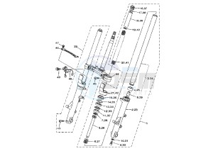 XP T-MAX 500 drawing FRONT FORK