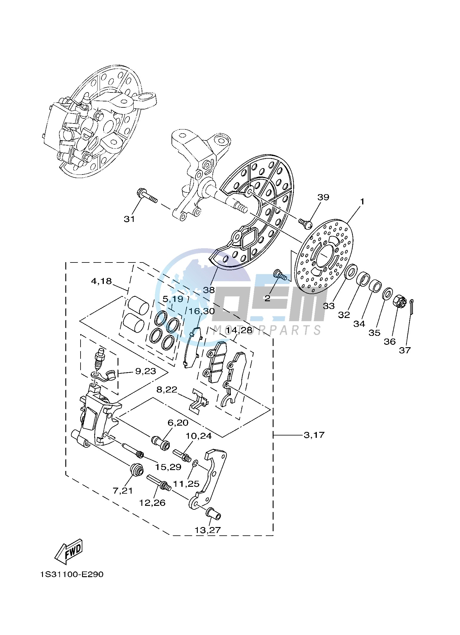 FRONT BRAKE CALIPER