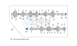 RSV 2 1000 SP drawing Gear box