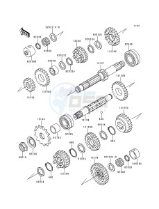 ZR 750 C [ZEPHYR 750] (C1-C3) [ZEPHYR 750] drawing TRANSMISSION