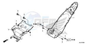 NC750XAE NC750XA Europe Direct - (ED) drawing REAR FENDER