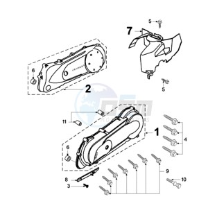 FIGHT LC FR drawing CRANKCASE COVER