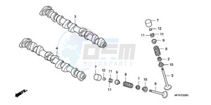 CB1000RAA France - (F / ABS CMF) drawing CAMSHAFT/VALVE