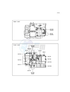 VULCAN S ABS EN650BGFA XX (EU ME A(FRICA) drawing Crankcase Bolt Pattern