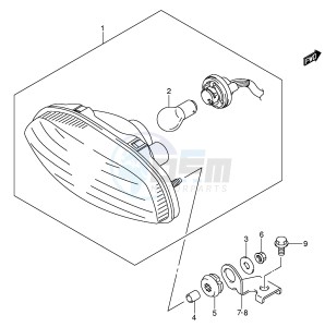 LT-A700X (E17) drawing REAR COMBINATION LAMP (E24)