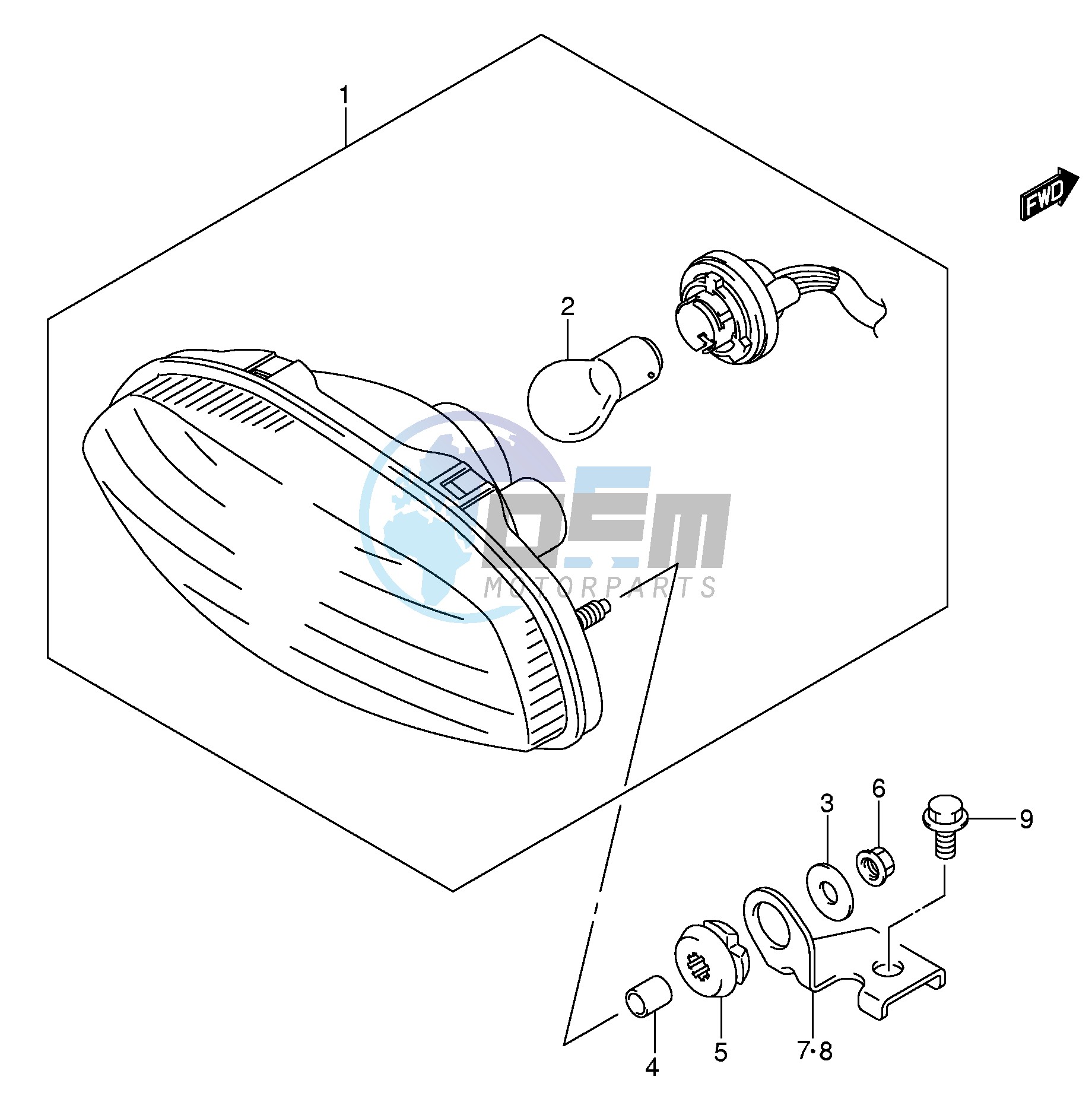 REAR COMBINATION LAMP (E24)