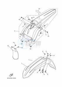 YZ125 (B4XJ) drawing FENDER