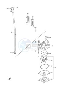 DF 25 V-Twin drawing Water Pump