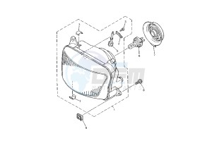 XJ S DIVERSION 900 drawing HEADLIGHT, OCEANIA