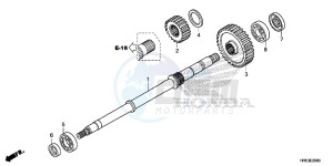 TRX500FM6G TRX680 Europe Direct - (ED) drawing FINAL SHAFT