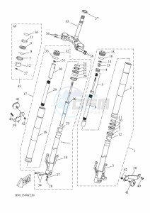 MT125 MTN125-A (BSU1) drawing FRONT FORK