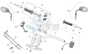 Griso V IE 850 drawing Handlebar - Controls