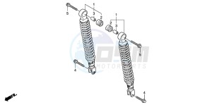 SH125R drawing REAR CUSHION