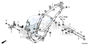 SH125DSG SH125 UK - (E) drawing FRAME BODY