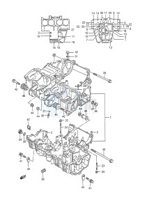 GSX-R750 (E28) drawing CRANKCASE