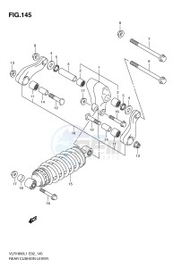 VLR1800 (E2) drawing REAR CUSHION LEVER