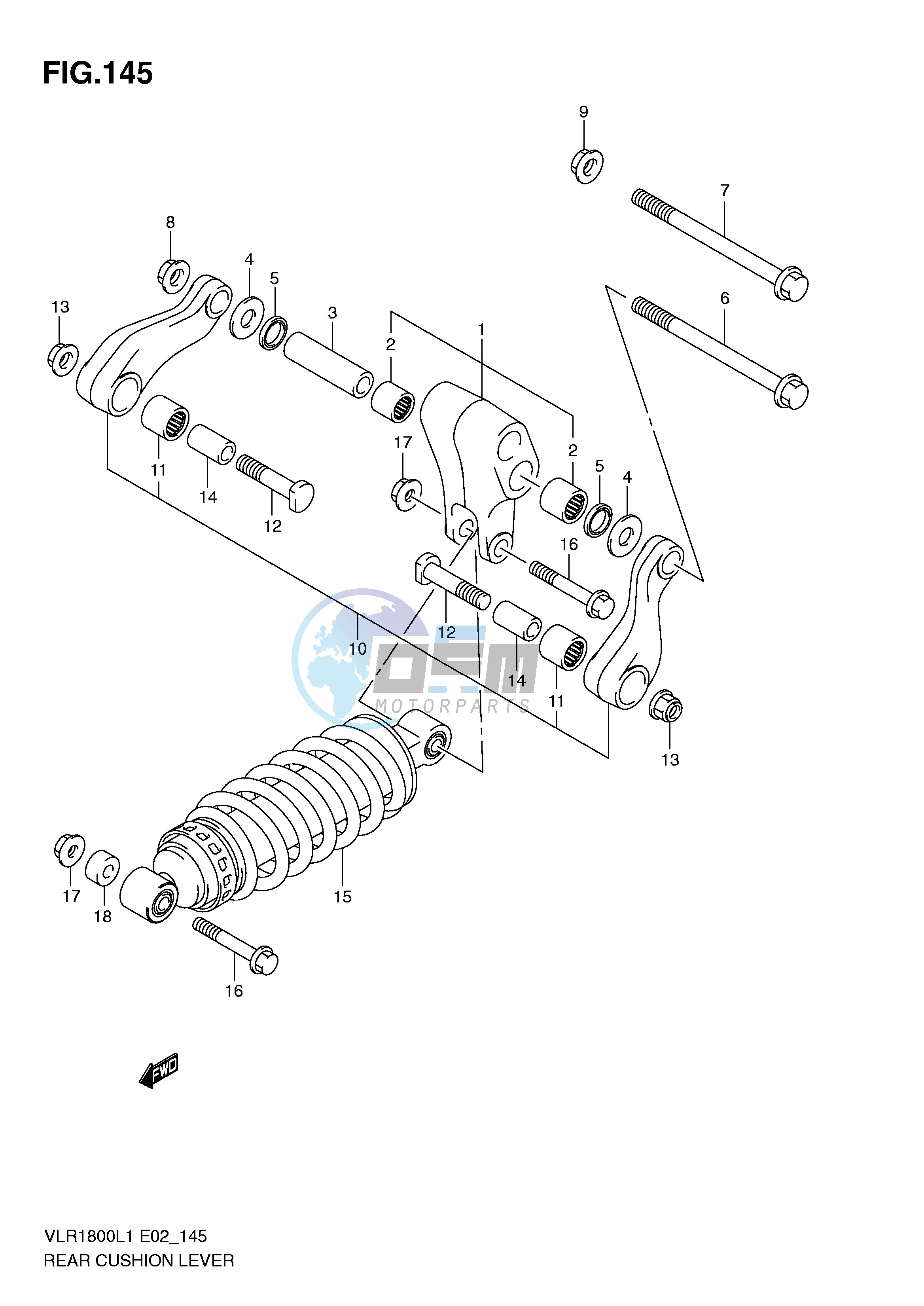 REAR CUSHION LEVER