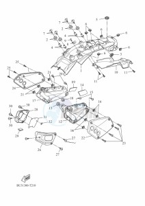 XSR700 MTM690 (BU32) drawing SIDE COVER