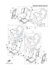 YXC700E YXC700PF VIKING VI (2US3) drawing SEAT 3