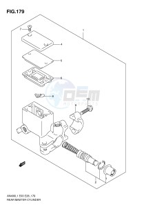 AN400 (E03) Burgman drawing REAR MASTER CYLINDER