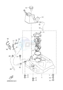 YP125RA (ABS) X-MAX 125 ABS (2DMD 2DMD) drawing FUEL TANK