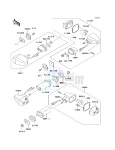 ZX 750 P [NINJA ZX-7R] (P5-P8) [NINJA ZX-7R] drawing TURN SIGNALS