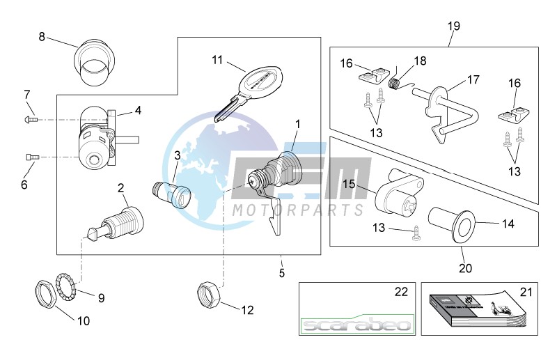 Decal - Lock hardware kit