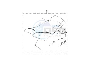 YFM X WARRIOR 350 drawing SEAT