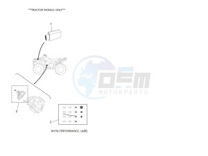 YFM700FWAD GRIZZLY 700 EPS (BLT8) drawing WVTA PERFORMANCE, LABEL