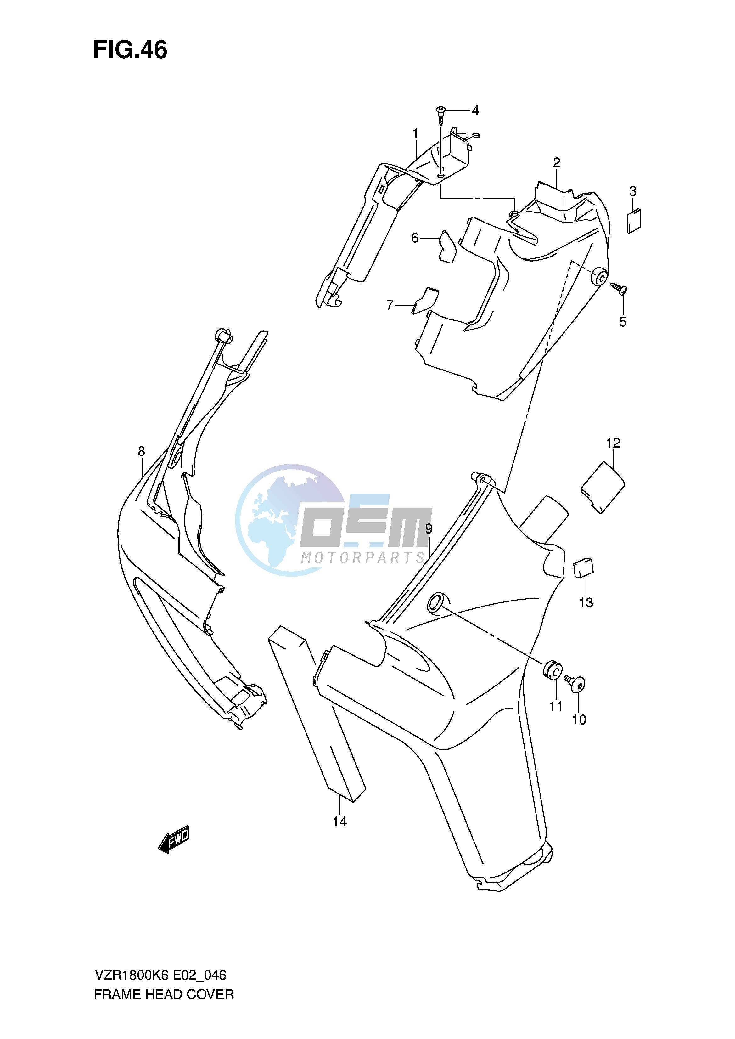 FRAME HEAD COVER (VZR1800K6 UFK6 K7 U2K7)