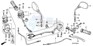 CBR125RWA France - (F / BLA CMF) drawing HANDLE LEVER/SWITCH/CABLE (CBR125RW7/RW9/RWA)