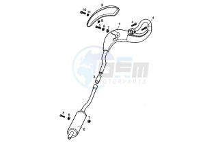 SENDA R - 50 cc drawing SILENCER