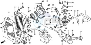 VT750C3 drawing RADIATOR