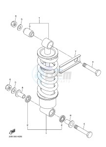 XJ6N ABS 600 XJ6-N (NAKED, ABS) (36B5) drawing REAR SUSPENSION