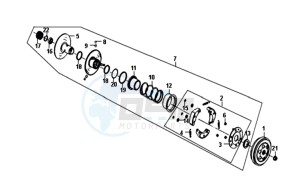 FIDDLE II 50 45KMH (L8) EU EURO4 drawing CLUTCH