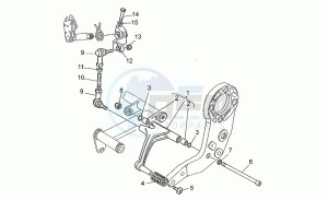 Sport 1100 Carburatori Carburatori drawing Gear lever