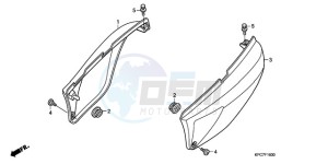 XL125VA E / MKH drawing SIDE COVER