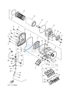 YXZ1000ES YXZ10YPSG YXZ1000R EPS SPECIAL EDITION (2HC1) drawing INTAKE