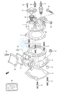 TS200R (E28) drawing CYLINDER