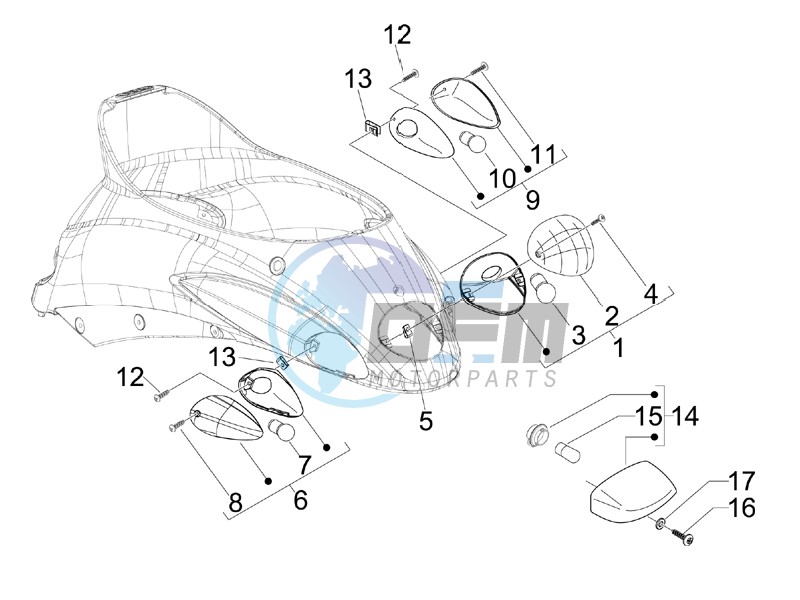 Rear headlamps - Turn signal lamps