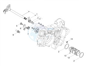 SX 50 LOW SEAT E4 (EMEA) drawing Gear box / Selector / Shift cam