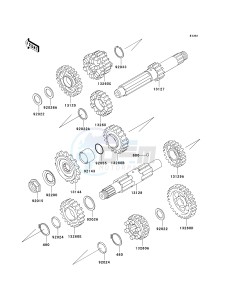 VN 800B [VULCAN 800 CLASSIC] (B6-B9) [VULCAN 800 CLASSIC] drawing TRANSMISSION