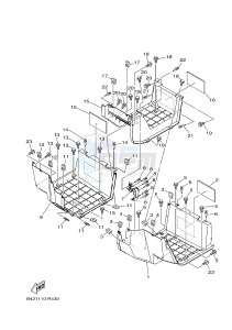 YXM700ES YXM70VPSH (B42N) drawing STAND & FOOTREST