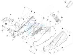 Liberty 150 iGet 4T 3V ie ABS (EMEA) drawing Air filter