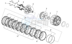 Dorsoduro 750 drawing Clutch II